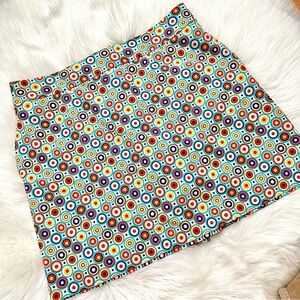 Peter Millar Geometric Circle Retro Pattern Golf skirt Skort Size 12